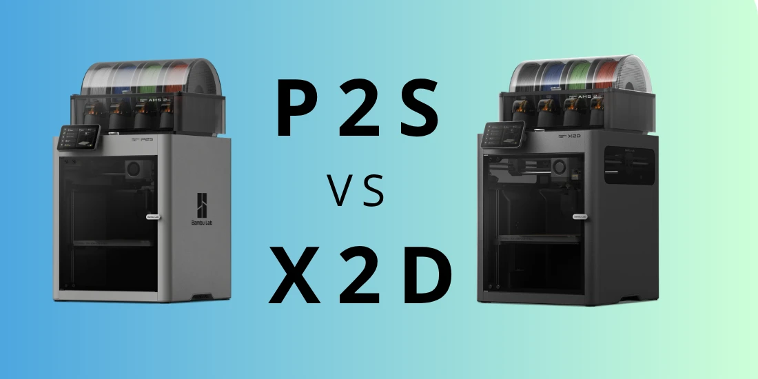Bambu Lab P2S Combo versus X2D Combo: the full difference