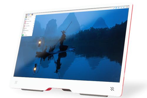 Raspberry Pi Monitor - 15.6 Inch - Rood - Wit