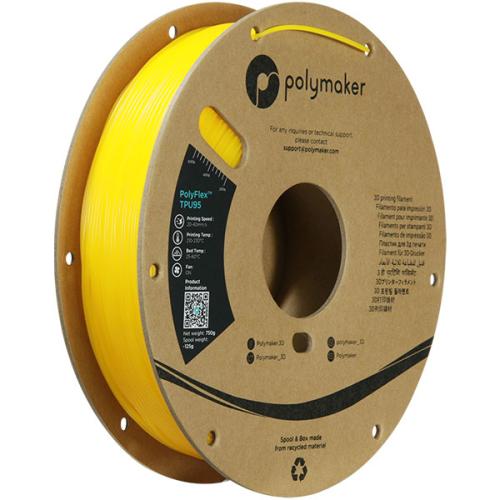 Polymaker Filament - PolyFlex TPU95 Yellow - 1.75mm - 0.75KG
