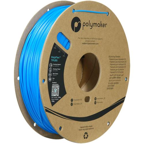 Polymaker Filament - PolyFlex TPU95 Blue - 1.75mm - 0.75KG