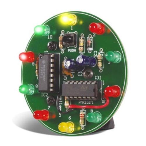 Electronic Wheel Soldering Kit - 10 LEDs