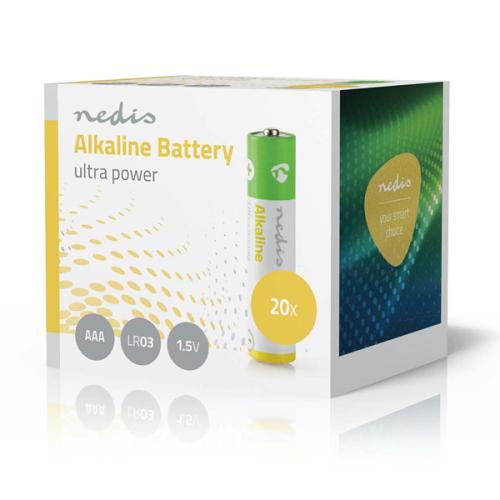 Alkaline Batteries AAA 1.5 V LR03 - 20 Pieces