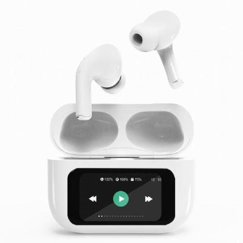 ANC Wireless In-Ears with Charging Case White - LCD Display