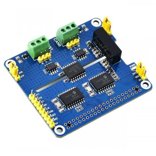 2-Channel Isolated CAN Expansion HAT for Raspberry Pi
