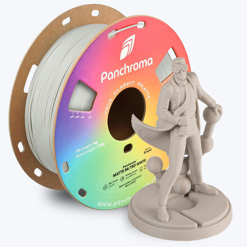Panchroma™ Matte PLA Muted White - 1,75mm - 1KG