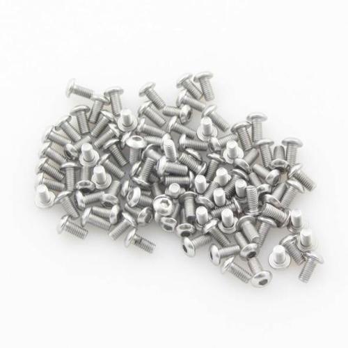 M3, 6mm, button head socket (100 pieces)