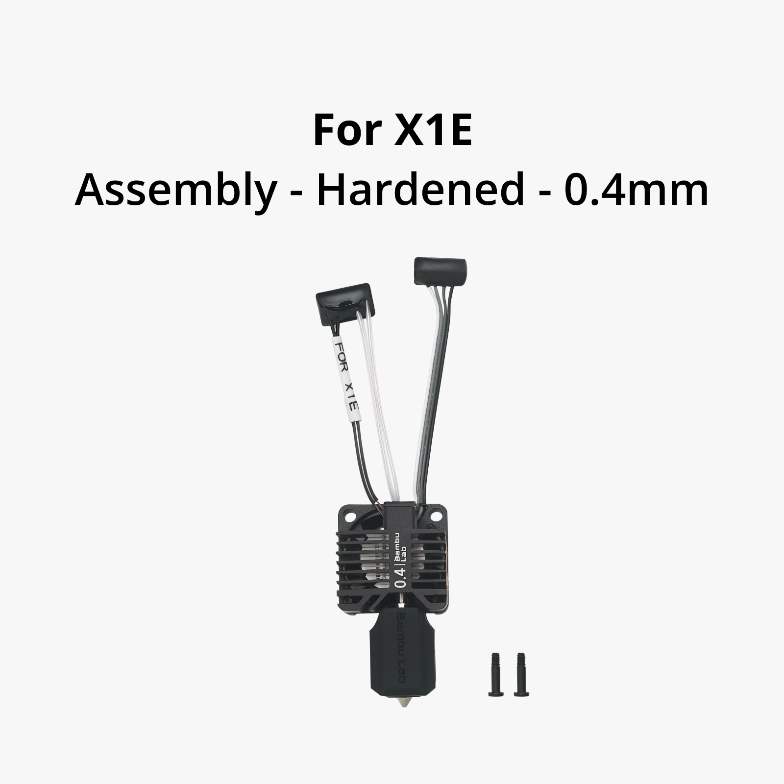 Bambu Lab Complete 0.4mm Gehard Staal Hotend Assemblage – X1E-Serie