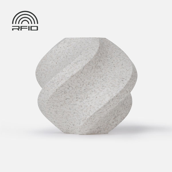 Bambu Lab PLA Marble - White - With Spool - 1KG