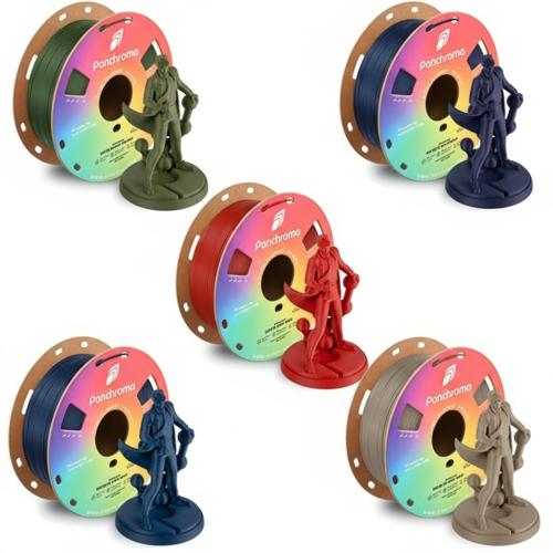 Polymaker Panchroma PLA Army Bundle - 5 Matte Colors - 1.75mm - 5kg