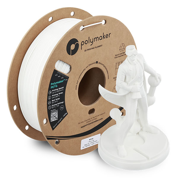 Polymaker Filament - PETG White - 1.75mm - 1KG