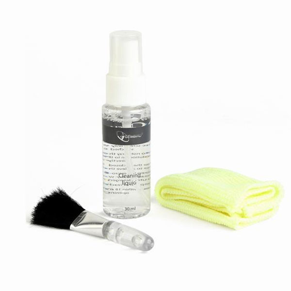 3-in-1 LCD Cleaning Kit with Microfiber Cloth and Brush