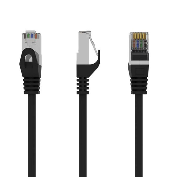 CAT6 FTP Patch Cable 0.5M Black