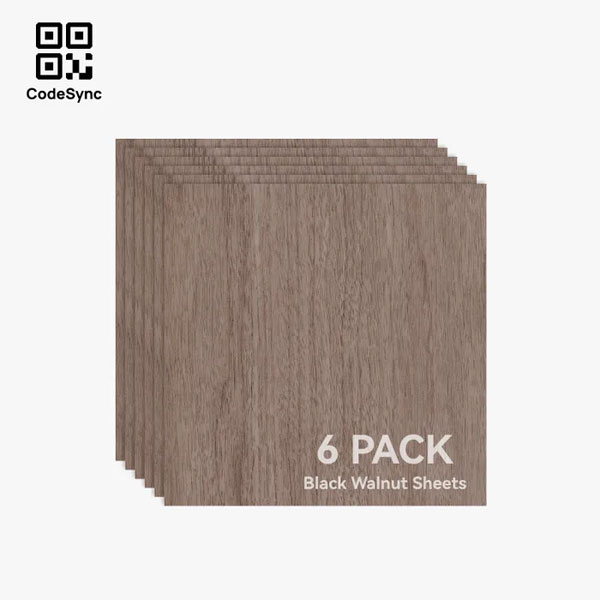 Bambu Lab Plywood Black Walnut – 3mm – 6 pieces