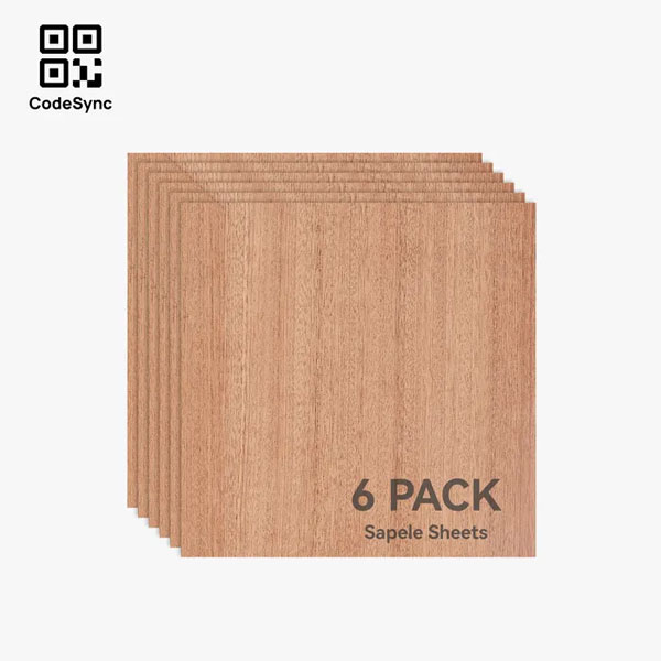 Bambu Lab plywood Sapele 3mm (6 pieces) 300×300