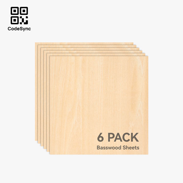 Bambu Lab Linden Wood Plywood – 3mm – 6 pieces