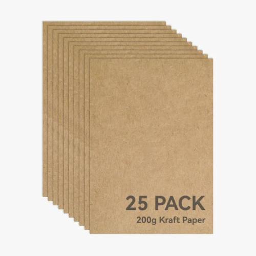 Bambu Lab Kraft paper - A4 - 200g - 297 x 210 mm - 25 pieces