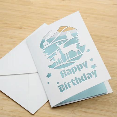 Bambu Lab Greeting Card Set - Pearlescent White - 147 x 104 mm - 2 pieces