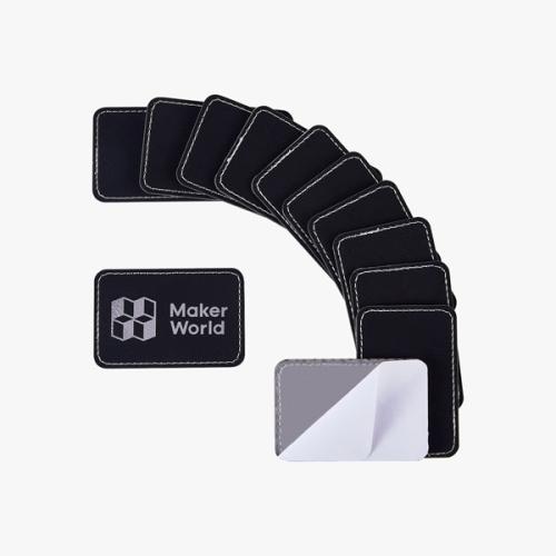 Bambu Lab PU Iron-on Patch Rectangle - Black to Silver - 76 x 50 mm - 1.8 mm - 10 pieces