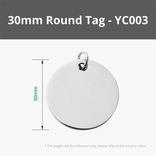 Bambu Lab Stainless Steel Tag Round Large – 5 pieces