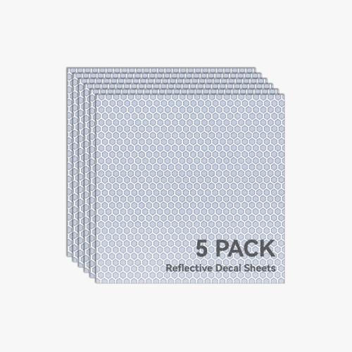 Bambu Lab Reflective Sticker Film - Light Grey - 300x300 mm - 5 pieces