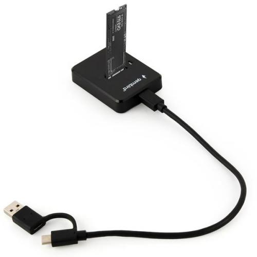 USB-C M.2 NVMe & SATA SSD Docking Station - Black