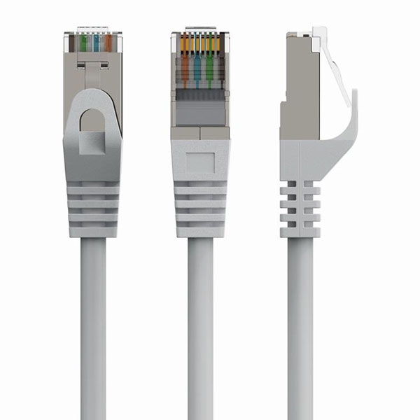 CAT6A S/FTP Patch Cable LSZH - 0.5M - Grey