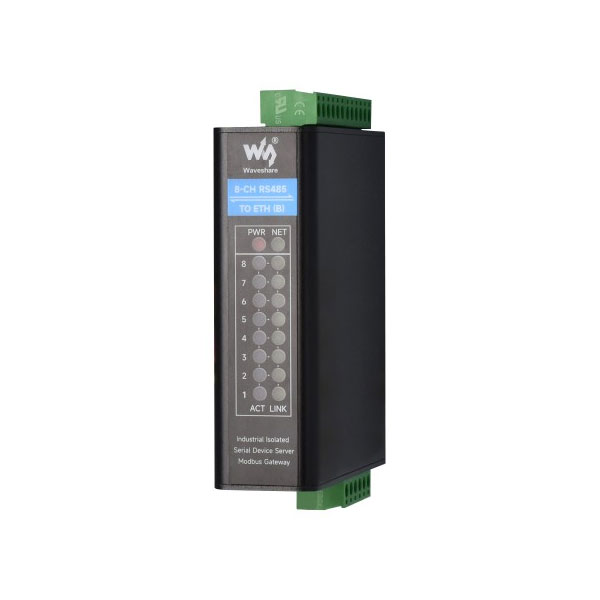 8-channel RS485 to RJ45 Ethernet Serial Server