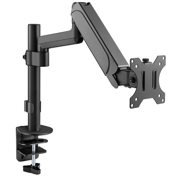 Monitor arm with gas spring - Swivel - Max. 32"/ 9 kg
