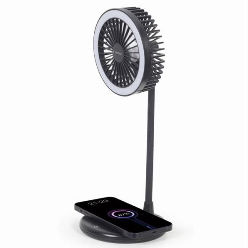Desk lamp with fan and wireless charger 10 Watt