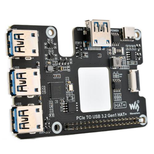 PCIe to USB 3.2 HAT+ for Raspberry Pi 5