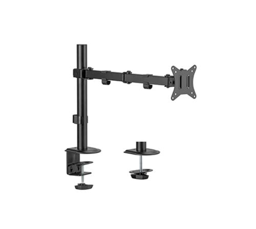 Enkelvoudige monitorarm voor bureau-montage, 17”-32”