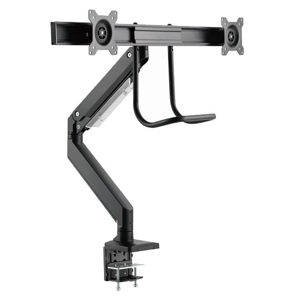 Monitorarm met gasveer voor 2 monitoren