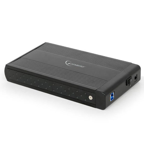 Externe HDD behuizing 3.5" SATA USB3.0 zwart