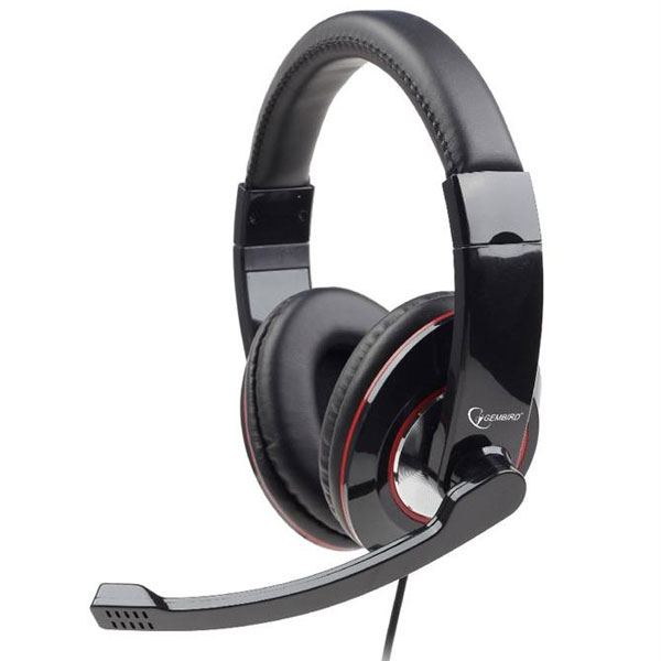 Headset Glossy Zwart USB