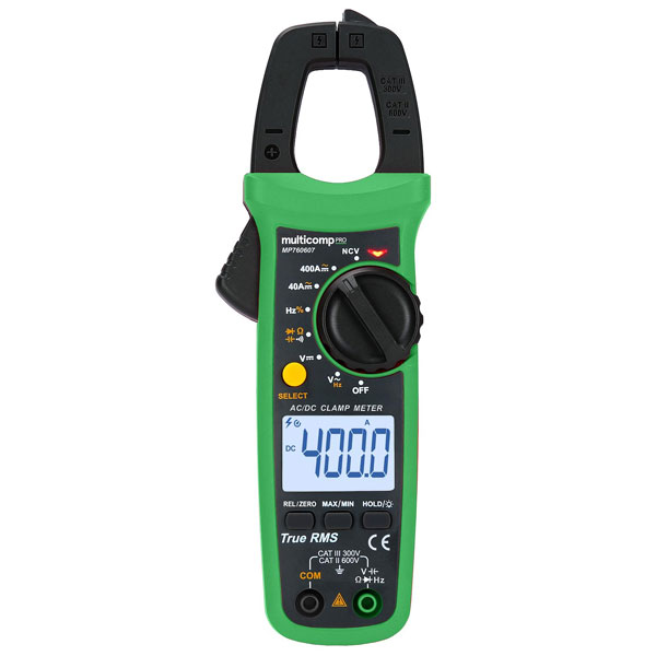 DIG CLAMP MULTIMETER, 4000 COUNT, 400A