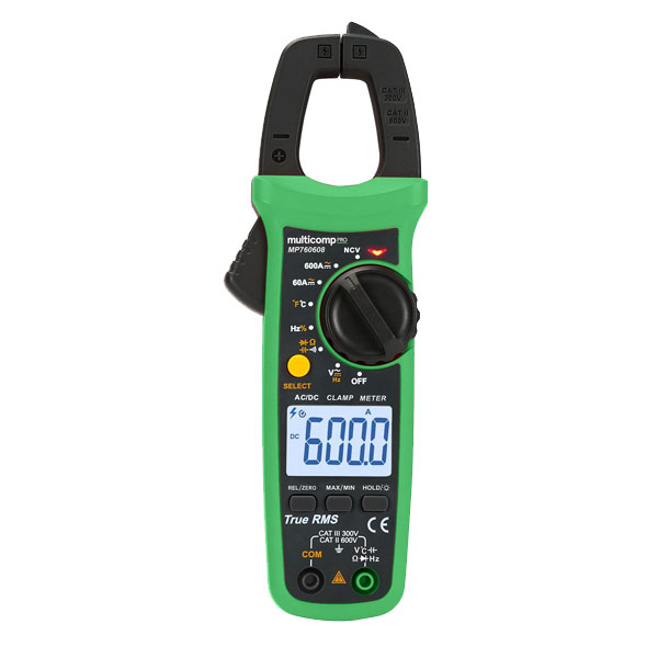 DIG CLAMP MULTIMETER, 6000 COUNT, 600A