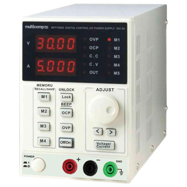 BENCH POWER SUPPLY, 1CH, ADJ, 5A, 30V