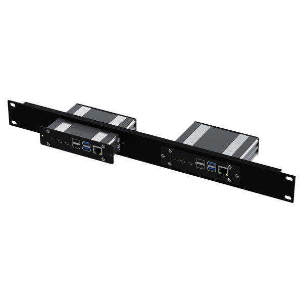 Rack Panel, Aluminium, 1U, 19" Extruded, Raspberry Pi4