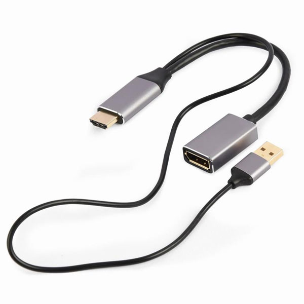 Actieve 4K HDMI naar DisplayPort-adapter, zwart