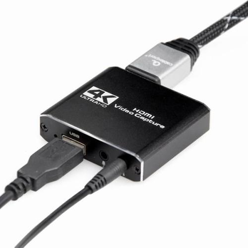 USB HDMI grabber, 4K, pass-through HDMI