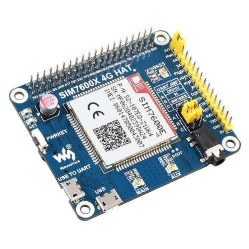 Waveshare SIM7600E-H 4G HAT for Raspberry Pi - LTE Cat 4 and GNSS