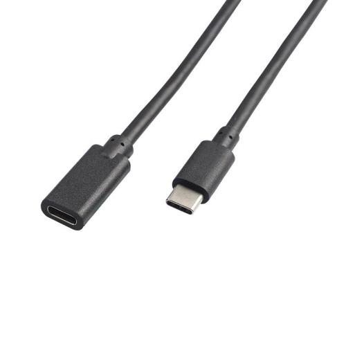 USB-C verlengkabel, 2 m, zwart