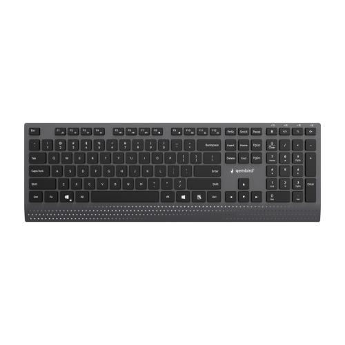 Slimline wired multimedia keyboard with Type-C adapter, US layout