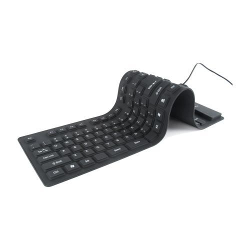 Flexible Keyboard, USB & Micro-USB, Black