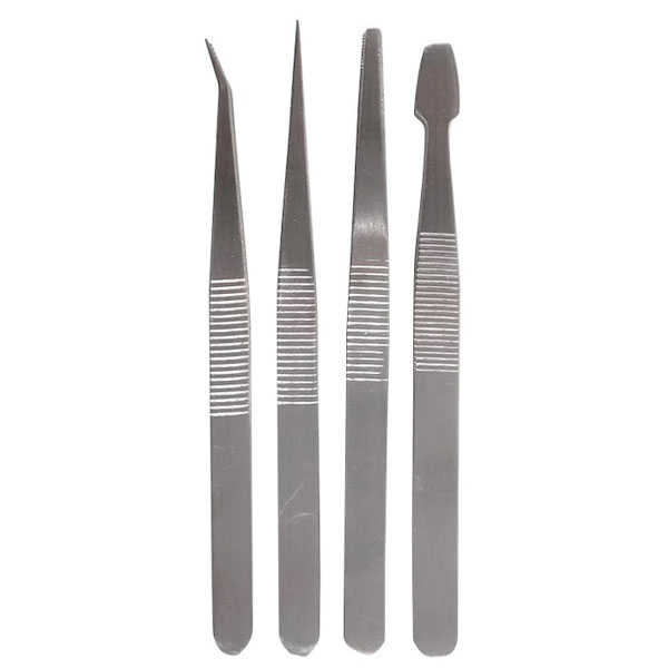 4-teiliges Pinzettenset