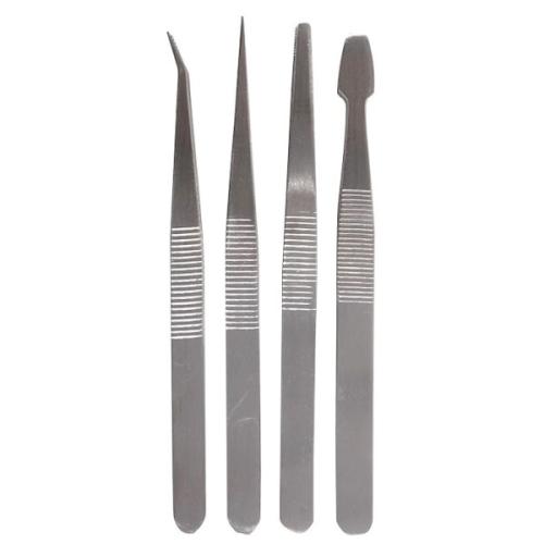 4-piece tweezer set