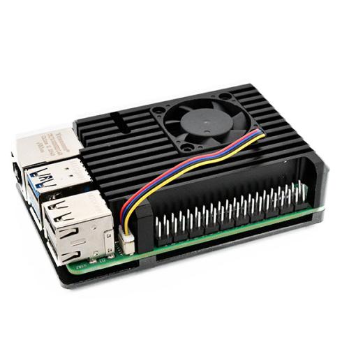 Heatsink Case With Fan Black - Raspberry Pi 5
