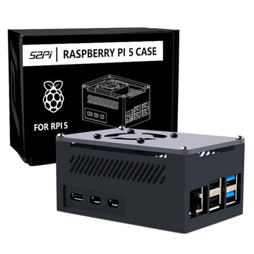 Aluminum Case With Fan For Raspberry Pi 5