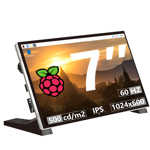 7-Zoll-IPS-Display mit 1024 x 600 Pixeln