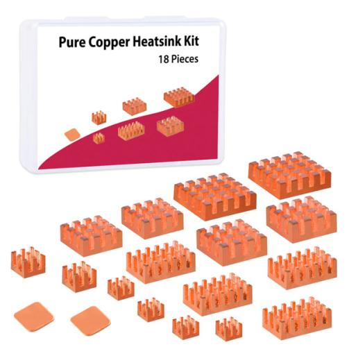 Heatsinks Copper - 18 Pieces